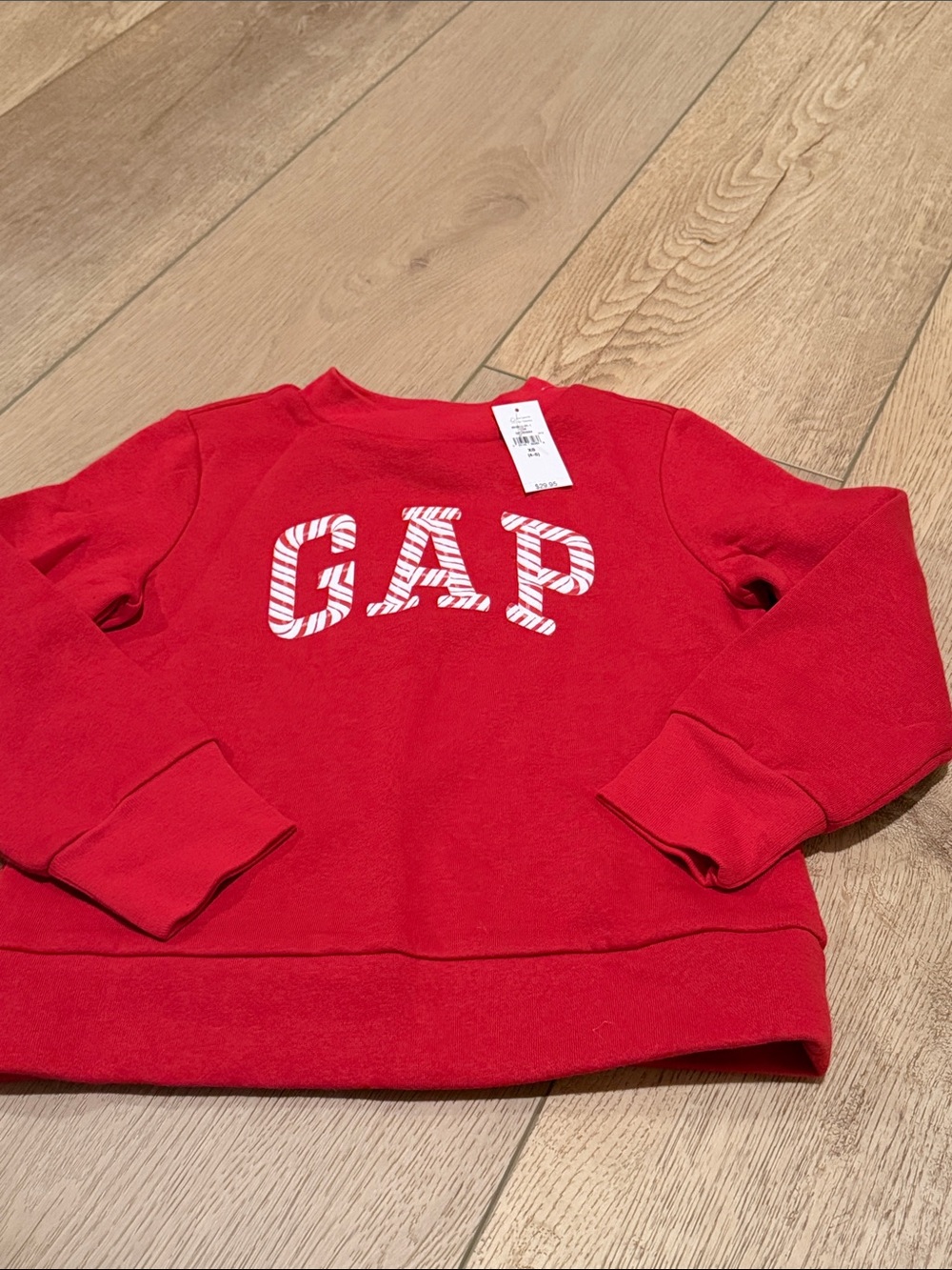 GAP Red Sweatshirt with Striped Logo